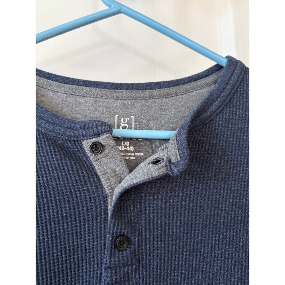 George Men’s Size Large Dark Blue Long Sleeve Shirt — image 5 of 8